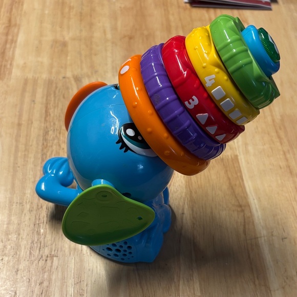Leapfrog Stacking Rings Elephant Toy - Picture 3 of 3